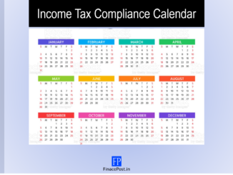 Income Tax Compliance Calendar