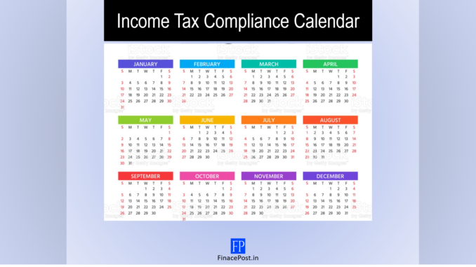 Income Tax Compliance Calendar