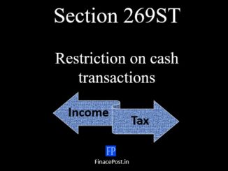 Section 269ST Restrictions on cash transactions